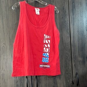 Red Harley Davidson tank top size XXL